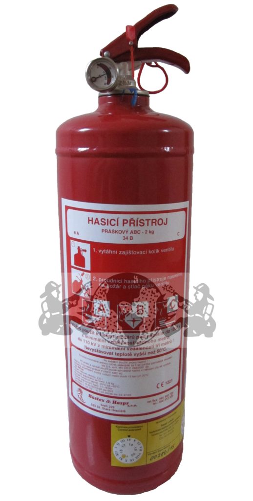 Práškový hasicí přístroj 2 kg – PR2e